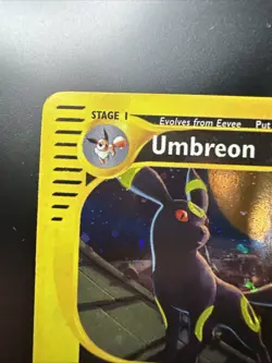 Pokemon Umbreon Aquapolis Holo Rare H29/H32 Holo Swirl NM - Image 2
