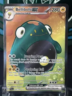 Pokemon Bellibolt EX Paldea Evolved #237/193 Ultra Rare Full Art Holo NM - Image 1