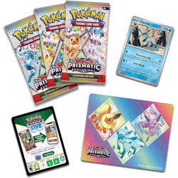 Pokemon TCG Prismatic Evolutions 3-Pack Tech Sticker Collection Blister - Image 4