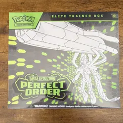 Pokemon TCG Mega Evolution Perfect Order Elite Trainer Box Promo - Image 1