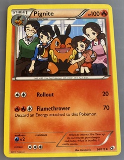 Pignite 26/113 Uncommon Legendary Treasures Pokemon TCG Lightly Played Story - Image 1