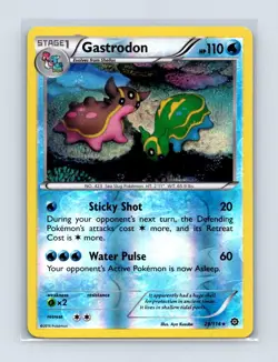 Gastrodon 29/114 Rare Steam Siege Pokemon Reverse Holo Near Mint - Image 1