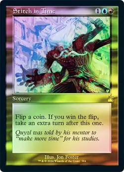 Stitch in Time (Retro Foil) - RVR - Rare - MTG Magic Pack fresh - Image 1