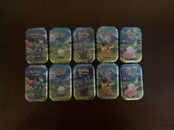 Pokemon Ascended Heroes Mini Tins - 2 Complete Art Sets Sealed - Lot of 10 - Image 1