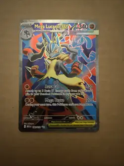 2025 Pokemon Mega Evolutions Mega Lucario Ex 160/132 Ultra Rare - Image 1
