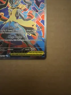 2025 Pokemon Mega Evolutions Mega Lucario Ex 160/132 Ultra Rare - Image 4