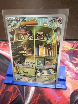 Litten 167/162 Illustration Rare Temporal Forces Nm Pokemon Card - Image 2