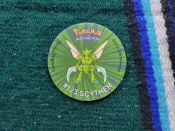VTG Pokemon Tazo Scyther 2000 Nintendo Lays Cheetos Pogs - Image 1