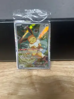 EEVEE FULL ART HOLO 173 Black Star ETB Promo Prismatic Evolutions Pokemon NEW - Image 1