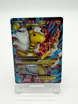 Pokemon XY Ancient Origins Mega Ampharos EX Holo Card 2016 88/98 Rare LP - Image 1