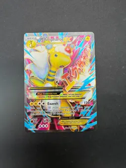 Pokemon XY Ancient Origins Mega Ampharos EX Holo Card 2016 88/98 Rare LP - Image 3