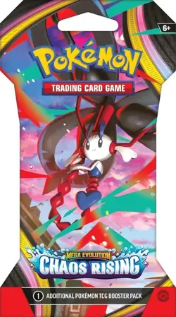 Pokemon Sleeved Chaos Rising Booster Pack Factory Sealed English TCG - Image 1