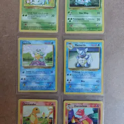Bulbasaur Ivysaur Squirtle Wartortle Charmander Charmeleon Starter Pokemon Cards - Image 3