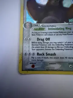 Ursaring 18/115 EX Unseen Forces Holo Rare 80 HP Stage 1 Pokemon TCG English - Image 5
