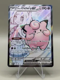 Lillie’s Clefairy Ex Pokemon Black Star Promo # 195 NM Near Mint English - Image 1