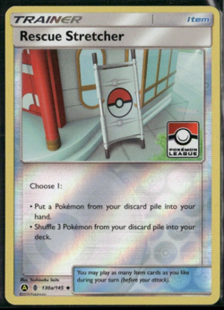 Pokemon - Rescue Stretcher - 130a/145 - Guardians Rising - League Promo - NM/M 820650813443 - Image 1