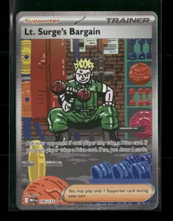 Lt. Surge's Bargain 185/132 Mega Evolution NM/M Pokemon - Image 1
