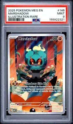 Pokemon - Marshadow ME01 Mega Evolution 146/132 Illustration Rare Holo - PSA 9 - Image 1