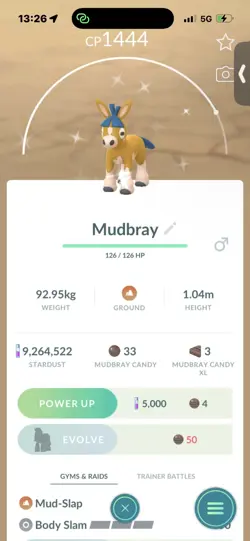 Pokemon Go Shiny Mudbray - Image 1