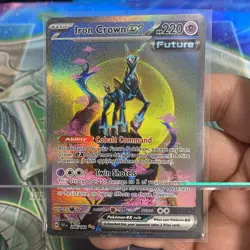 Pokemon TCG Iron Crown EX Scarlet & Violet Temporal Forces 206/162 SIR NM - Image 1