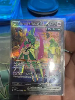 2023 Pokemon TCG iron Valiant EX Paradox Rift 249/182 NM SIR - Image 1