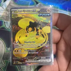 Pokemon TCG Iron Boulder ex 207/162 Temporal Forces Special Illustration Rare - Image 1