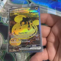 Pokemon TCG Iron Boulder ex 207/162 Temporal Forces Special Illustration Rare - Image 3