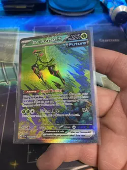 Pokemon TCG Iron Leaves EX Scarlet & Violet Temporal Forces 203/162 NM Condition - Image 2