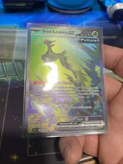 Pokemon TCG Iron Leaves EX Scarlet & Violet Temporal Forces 203/162 NM Condition - Image 4