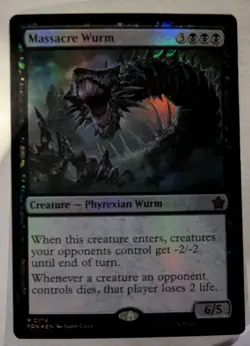 Massacre Wurm Foundations Foil - MTG MYTHIC - Image 1