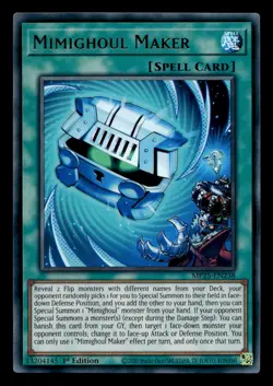 Mimighoul Maker MP25-EN238 Ultra Rare 2025 Mega-Pack Yu-Gi-Oh NM - Image 1