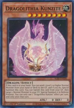 Yugioh - Dragolithia Kunzite (Super Rare) (1st Edition) - ALIN-EN100 (P) - Image 1