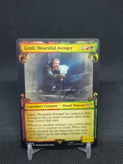 Gimli, Mournful Avenger 0660 Showcase Scrolls Lord of the Rings NM MTG - Image 1