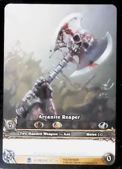 World of Warcraft TCG Arcanite Reaper (Extended Art) - Heroes of Azeroth 313/361 - Image 1