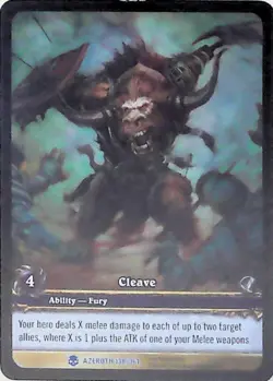 World of Warcraft TCG Cleave (Extended Art) - Heroes of Azeroth 138/361 - Image 1