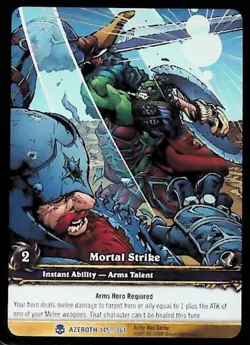 World of Warcraft TCG Mortal Strike (Extended Art) - Heroes of Azeroth 145/361 - Image 1