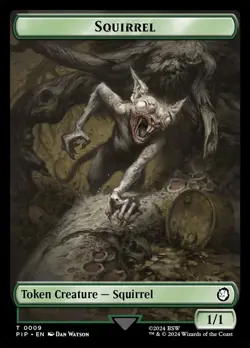 1x Squirrel Token *FOIL* - NM - Fallout - SPARROW MAGIC mtg - Image 1