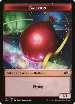 1x Balloon Token *FOIL* - NM - Unfinity - SPARROW MAGIC - Image 1