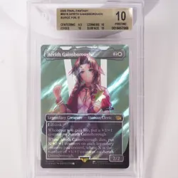 Aerith Gainsborough Borderless Surge Foil BGS 10 Pristine Final Fantasy MTG - Image 3