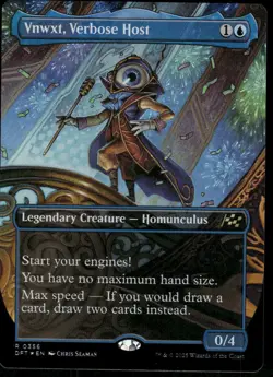 1x Foil Vnwxt, Verbose Host (Borderless) - Aetherdrift - NM - MTG - Image 1