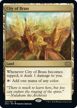 [1x] City of Brass Near Mint, English Double Masters 2022 MTG Magic - Image 1