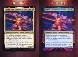 Isshin, Two Heavens as One *Magic Altered Hand Painted Extended Art* MTG Erich - Image 2