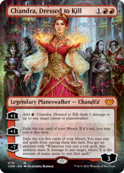 1x Chandra, Dressed to Kill - Borderless Light Play MTG Magic - Kid Icarus - - Image 1