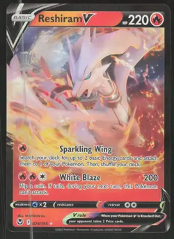 Pokemon TCG SWSH12: Silver Tempest #024/195 Reshiram V NM - Image 1