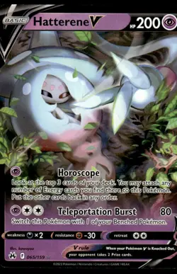 Pokemon TCG Crown Zenith #065/159 Hatterene V NM - Image 1
