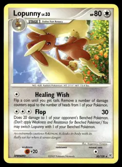 Pokemon TCG Diamond and Pearl #30/130 Lopunny MP - Image 1