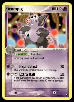 Pokemon TCG Deoxys #32/107 Grumpig MP - Image 1