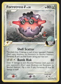 Pokemon TCG Rising Rivals Forretress 61/111 LP - Image 1