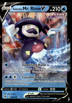 Pokemon TCG SWSH10: Astral Radiance #049/189 Galarian Mr. Rime V NM - Image 1