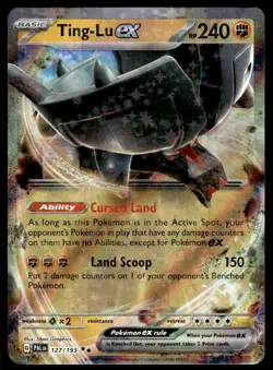 Pokemon TCG Paldea Evolved #127/193 Ting-Lu ex NM - Image 1